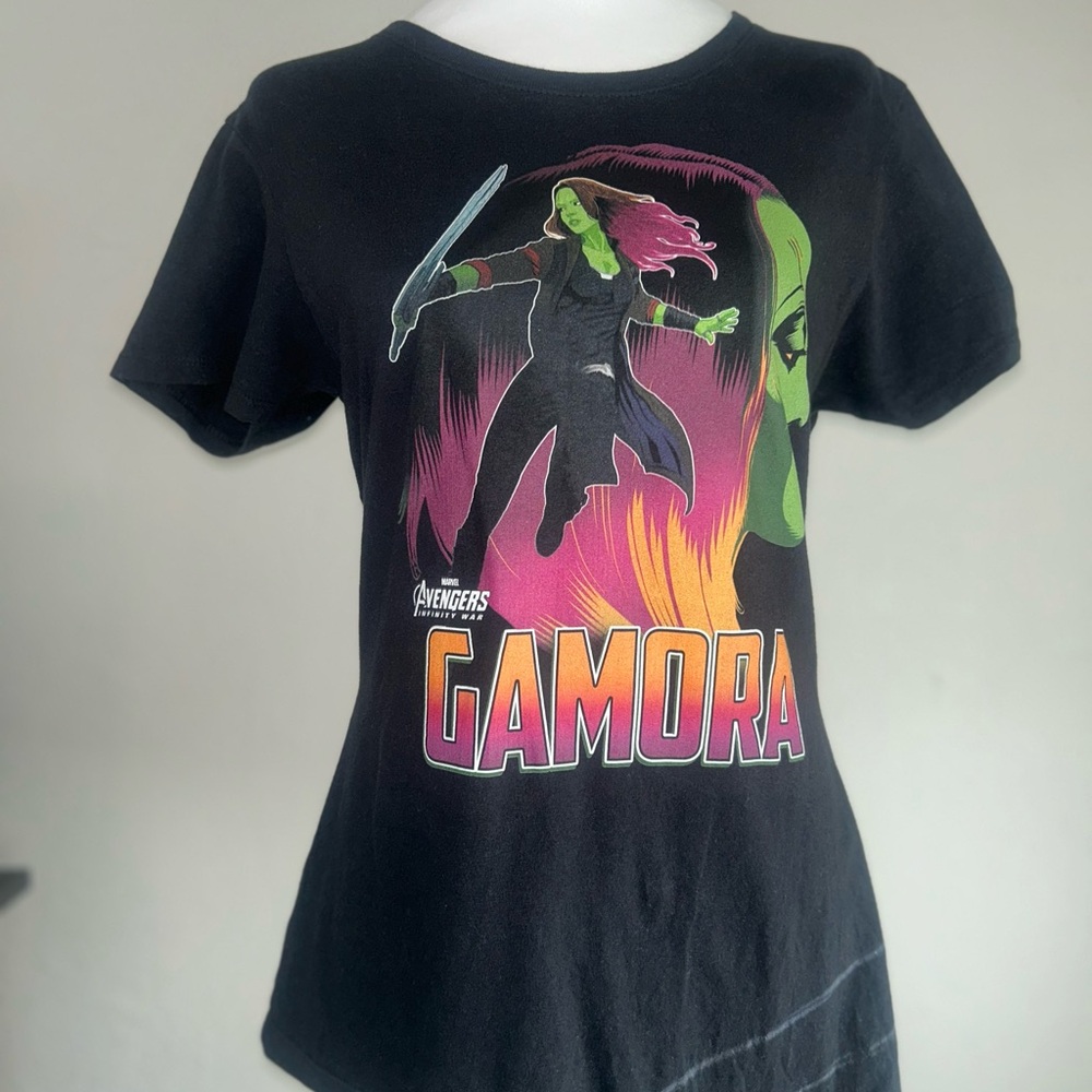 Marvel Black and Green Gamora Avengers Tee